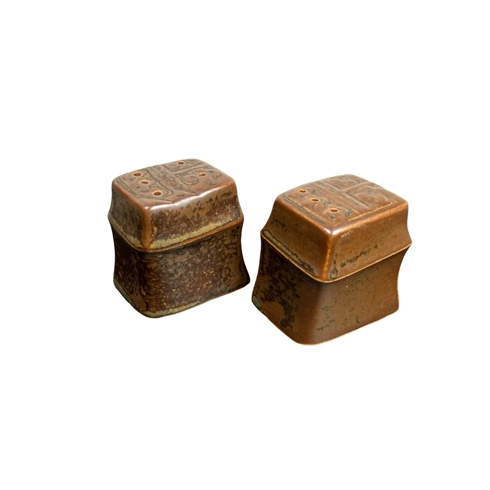 Iron Mountain Stoneware Salt & Pepper Shaker Set